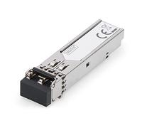 DIGITUS Módulo SFP Universal - 1,25 Gbit/s - LC Simplex - Fibra óptica monomodo - Bidireccional - TX1550/RX1310nm - Alcance 20km - Uso Industrial - Plug & Play