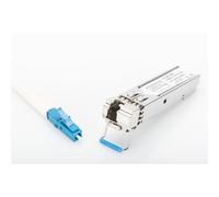 DIGITUS Módulo SFP Gigabit Universal - 1,25 Gbit/s - Mini GBIC - para Cable de Fibra óptica monomodo - LC Simplex - Bidireccional - TX1310/RX1550nm - 20 km de Alcance - Plug & Play