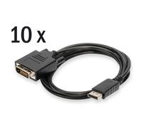 Digitus Pack 10 Cables Adaptadores DisplayPort a DVI (24+1) Macho/Macho 2m