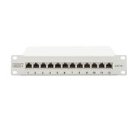 Digitus Panel 10" 12 Puertos FTP Cat 6 1U Gris