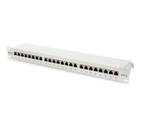 DIGITUS Panel de conexión (Patch panel) - 19 pulgadas - Cat-6 - 24 puertos RJ45
