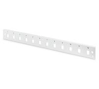 FO front plate for fiber optic panel (for DN-96200-QL) 12x LC duplex 1U, gray