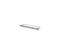 DIGITUS Patch Panel Modular Blindado 24 Puertos Área de Registro 0.5 UH Montaje en Rack Color Negro RAL 9005