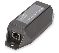 DIGITUS PoE+ Repeater - Potencia PoE de 22 W - Alcance de 100 m - Cascada de hasta 500 m de alcance total (4 dispositivos) - Power over Ethernet IEEE802.3af e IEEE802.3at - Negro