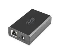 DIGITUS PoE++ Splitter - Gigabit - IEEE802.3at/BT - Potencia de Salida 51W - 10/100/1000 Mbps - tensión de Salida Seleccionable 12V/24V - Negro