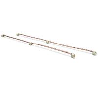 DIGITUS Potential equalization bar set, 2 pcs., 820 mm 2x 24 connection points, incl. earthing leads