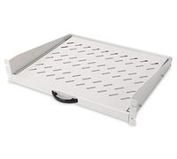 DIGITUS Professional - Baldas extraíbles para armarios de 483 mm (19") - DN-19-TRAY-2-450 - Adjunto en frente, carga 30 kg, desde 450 mm profundidad, 2 unidades de altura, color gris