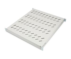 DIGITUS Professional DN-97646 - Balda con profundidad variable para instalación permanente en armarios de 19 "- carga 50 kg - desde 800 mm de profundidad de armario - 1U - color gris
