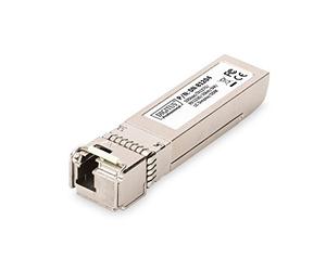 Digitus Professional DN de 81204 SFP + 10 Gbps bidireccional. Módulo, Singlemode, 10 km, TX1270/RX1330, LC Simplex Conector con Diagnóstico Digital DDM (Monitoring) Feature Plata