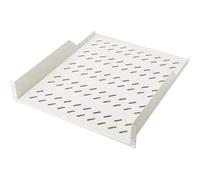 DIGITUS Professional - Estantería para fijación permanente a armarios de 483 mm (19") - DN-19 TRAY-2-55 - Adjunto en frente, carga 25 kg, desde 800 mm profundidad, 2 unidades de altura, color gris