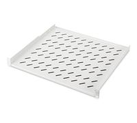 DIGITUS Professional - Estantería para fijación permanente a armarios de 483 mm (19") - DN-97614 - Adjunto en frente, carga 15 kg, desde 600 mm profundidad, 1 unidades de altura, color gris