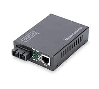 DIGITUS Professional Media Converter, Fast Ethernet, RJ45 a SC, multimodo, hasta 2 km