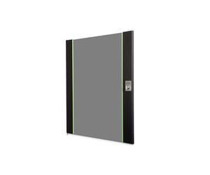 DIGITUS Puerta de Repuesto de Cristal para Armario de Red Unique - 16 U - Apta para DN-19 16-U-SW, DN-19 16U-6/6-SW, DN-19 16-U-3-SW - con Cerradura y Llave - Cristal de Seguridad - Negro