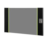 DIGITUS Puerta de Repuesto de Cristal para Armario de Red Unique - 7 U - Apta para DN-19 07-U-SW, DN-19 07U-6/6-SW, DN-19 07-U-3-SW - con Cerradura y Llave - Cristal de Seguridad - Negro