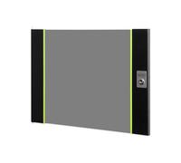 DIGITUS Puerta de Repuesto de Cristal para Armario de Red Unique - 9 U - Compatible con DN-19 09-U-SW, DN-19 09U-6/6-SW, DN-19 09-U-3-SW - con Cerradura y Llave - Cristal de Seguridad - Negro