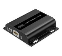 DIGITUS Receptor extensor HDMI PoE IP para DS-55353 - UHD 4k 60 Hz - HDMI 2.0 - hasta 120 m de alcance - unidad receptora - punto a multipunto - CAT 6 - negro
