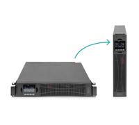 Digitus SAI online 2000VA/2000W 2HE 19" montaje rack, doble conversión, 8 salidas AC, USB y Ethernet - Referencia: USV 2000VA