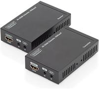 DIGITUS Extensor / Extensor HDMI HDBaseT hasta 70 m después de Cat.5e, 4K 30Hz UHD, HDCP 2.2, IR, con audio (conjunto)