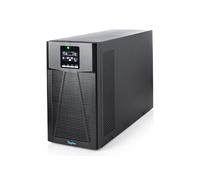 DIGITUS Sistema de alimentación ininterrumpida - Sistema SAI en línea - 2 kVA 2 kW - 8 Tomas IEC C13 - Factor de Potencia 1,0 - Software SAI - Puertos RS232, RJ45 y USB - Torre - Negro