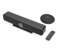 Digitus Sistema de Videoconferencia 4K All-In-One Video Bar Pro, Barra de Colaboración con Zoom 4x, Audio Beamforming, Reducción de Ruido y Cámaras CMOS 8MP