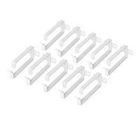 DIGITUS Soporte de guía de Cables 44 x 100 mm - 10 Piezas - Armario de Red 19 Pulgadas - gestión de Cables - Gris