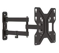DIGITUS Soporte de pared para TV - para TV o monitores de hasta 42" - carga máx. hasta 30 kg - Vesa 75x75 a 200x200 - giratorio 180°, inclinable +/- 15° - negro