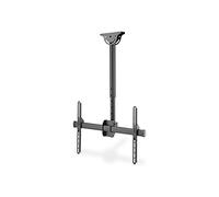 DIGITUS Soporte de Techo para TV - para TV o monitores de 37-70" - 50 kg de Carga máx. - 35 cm de Altura Ajustable - VESA 200x200 a 600x400 - Giratorio, inclinable, rotativo - Negro