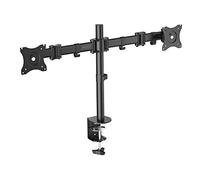 Digitus Soporte Dual con Sujeción Inclinable para Monitores 15"/27" VESA 100x100 Max 16Kg