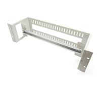 DIGITUS Soporte para carril DIN 19 pulgadas - 3U - posterior con entrada de cables - carril DIN - 390 mm de ancho - para armarios de red y servidores