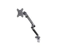 DIGITUS Soporte para Monitor - un Monitor - hasta 35 Pulgadas - Resorte mecánico - Capacidad de Carga de 10 kg - para Pantallas Planas y Curvas - VESA 75x75, 100x100 - Serie Design - Gris