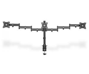 Digitus Soporte triple para monitor con fijación de abrazadera