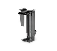 DIGITUS Soporte Universal para PC - para Carcasas de Ordenador estándar - Montaje Debajo del Escritorio - Capacidad de Carga de 10 kg - Ajuste de Altura y Anchura sin Herramientas - Negro
