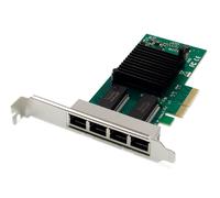 Digitus tarjeta de red gigabit ethernet de 4 puertos, rj45, pci expres