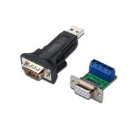 DIGITUS Tarjeta y adaptador de interfaz (USB, De serie, RS-485, USB, Negro)