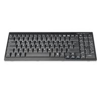 DIGITUS Teclado KVM - Recambio para DS-72210 / DS-72211 - Distribución alemana QWERTZ - Pieza de recambio o kit de actualización para consolas KVM LCD - Conexión específica para el dispositivo - Negro