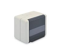 DIGITUS Toma de conexión de datos - toma de red exterior - sin soporte keystone - tapa abatible - IP44 - montaje en superficie