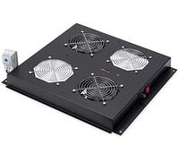 Digitus DN-19 FAN-2-B-N Panel del ventilador - Accesorio de rack (Panel del ventilador, Negro, 2 Ventilador(es), 4,6 m³/h, 1,8 m, IP20)