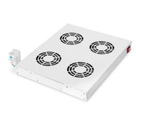 Digitus Unidad de ventilación de inserción 4 Ventiladores Gris 552 m³/h 483 mm (19")