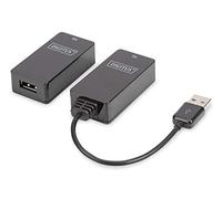 Digitus USB Extender - Alcance 45 m - USB 1.1 - Cable de Red UTP, STP & S-FTP de Cat-5 - Plug & Play - Negro