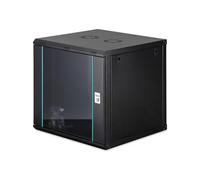 DIGITUS Armario rack - Rack de 19" 12 U - Sin montar - Montaje en pared - 600 mm de profundidad - 470 mm de profundidad útil - Capacidad de carga de 60 kg - Puerta de cristal - Serie Dynamic-N - Negro