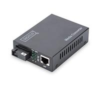 Digitus DN-82123 convertidor de medio 1000 Mbit/s 1550 nm Monomodo Negro - Convertidor de red (1000 Mbit/s, 10Base-T,100Base-TX,1000Base-TX, 1000Base-LX, IEEE 802.3,IEEE 802.3u,IEEE 802.3z, Ethernet rápido, Gigabit Ethernet, 10,100,1000 Mbit/s)