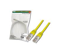 DIGITUS Wentronic - Cable de red (cat. 5e, U-UTP, 3 m, LAN, Ethernet, PVC, cobre, AWG 26/7), color amarillo