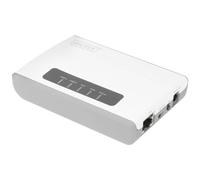 DIGITUS Wireless 300N Servidor de Red multifunción de 2 Puertos, USB2.0, concentrador USB de Red, Servidor de impresión