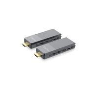 Digitus Wireless Hdmi Extender Set Bis 150m 4k/60hz (dS-55359) | Set compuesto por transmisor y receptor - HDMI 2.0, HDCP 2.2, H.265 - WiFi IEEE 802.11.b/g/n/ac - sin aplicación - Gris