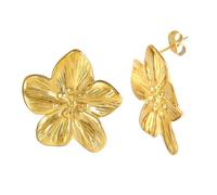 DIGNFENG Pendientes Dorados Mujer Pendientes de Flores Pendientes Colgantes de Flores Grandes Pendientes de Flores Estilo Boho Joyería de Moda Para Mujer HipoalergéNica, Pendientes Dorados