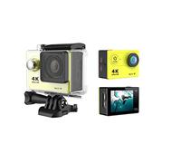 DIGNIFE Cámara de Acción, Deportes Dv 4k Cámara de Deportes de Buceo aéreo al Aire Libre WiFi Mini Mini(Yellow)