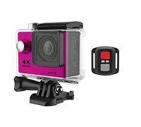 DIGNIFE Cámara de Acción, Original 2 0mp Cámara de acción WiFi, al Aire Libre 1080p 60fps 2.0 "Ultra HD 4K, Mini cámara de Casco, camión de Deportes Impermeables(Pink)