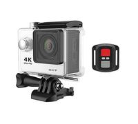 DIGNIFE Cámara de Acción, Original 2 0mp Cámara de acción WiFi, al Aire Libre 1080p 60fps 2.0 "Ultra HD 4K, Mini cámara de Casco, camión de Deportes Impermeables(Silver)