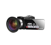 DIGNIFE Cámara de Video, 4K Ultra HD Videocámara videocámara for Vlogging Video Cámara de Video WiFi grabadora incorporada 4 8MP 3.0 Cámaras Digitales de Pulgadas 16x(64G SD Card,Pink)