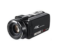 DIGNIFE Cámara de Video, Video de videocomisión 4K Vlogging Camera con micrófono Externo AC7 10x Zoom óptico Lleno HD Camaras for la grabación de vlog(Standard)
